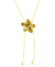 COLLAR ROPE ROSE YELLOW ORO