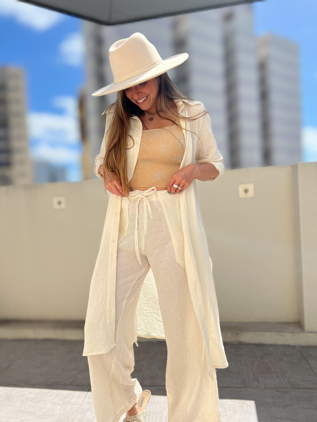 Pantalon GOGA CREMA Comprar en GOGA