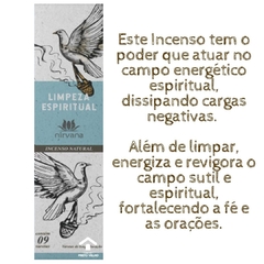 Incenso Natural Nirvana Limpeza Espiritual