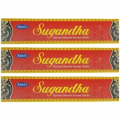 Incenso Massala Premium Nikhil's Sugandha - 3 Caixas - comprar online