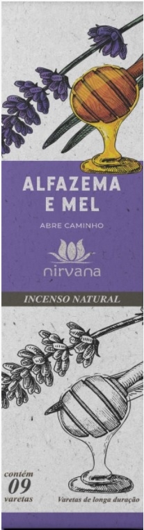 Incenso Natural Nirvana Alfazema e Mel - comprar online