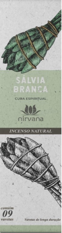 Incenso Natural Nirvana Sálvia Branca - comprar online