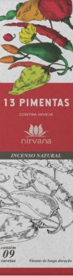 Incenso Natural Nirvana 13 Pimentas - comprar online