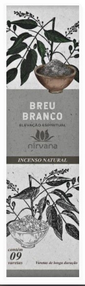 Incenso Natural Nirvana Breu Branco - comprar online