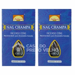 Incenso Cone Cascata Nag Champa Parimal - 2 Unidades