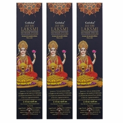 Incenso Indiano Goloka Jay Sri Laksmi Premium - 3 caixas