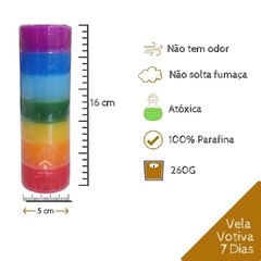 Vela 7 Dias Sete Linhas CHACRAS - comprar online