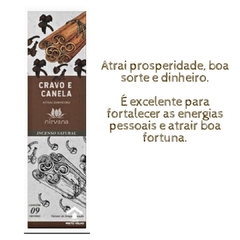 Incenso Natural Nirvana Cravo e Canela - comprar online