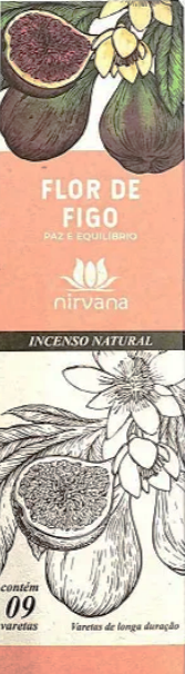 Incenso Natural Nirvana Flor de Figo - PAZ E EQUILÍBRIO