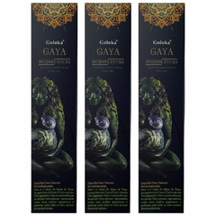 Incenso Indiano Goloka Gaya Premium - 3 Caixas