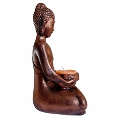 Imagem Estatueta Decorativa Buda Hindu Meditando em Gesso C1 - CASA DO PRETO VELHO COMERCIO DE PRODUTOS NATURAIS LTDA