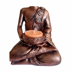 Imagem Estatueta Decorativa Buda Hindu Meditando em Gesso C1 - loja online