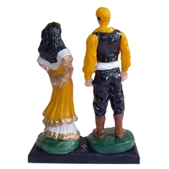 Escultura Imagem Casal Ciganos Resina AM 15 Cm na internet