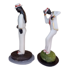 Escultura Imagem Casal Zé Pelintra e Maria Navalha Resina10c - comprar online