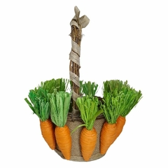 Enfeite Cesta da Páscoa 32 cm cenouras Decorativo - loja online