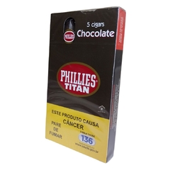 Charuto Titan Phillies - Chocolate - CASA DO PRETO VELHO COMERCIO DE PRODUTOS NATURAIS LTDA