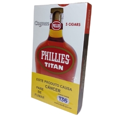 Charuto Titan Phillies - COGNAC - CASA DO PRETO VELHO COMERCIO DE PRODUTOS NATURAIS LTDA