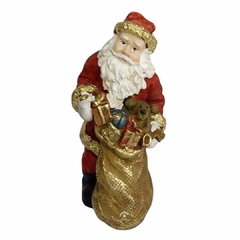 Estatueta Papai Noel Decorativo Enfeite Natalino Em Gesso 1