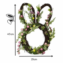 Enfeite Guirlanda com Orelhas Decorativo Páscoa 40cm - comprar online