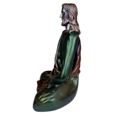 Imagem Estátua Jesus Cristo Meditando - CASA DO PRETO VELHO COMERCIO DE PRODUTOS NATURAIS LTDA