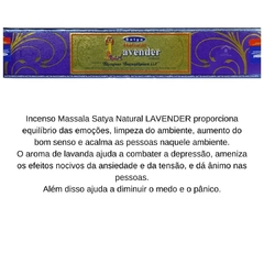 Incenso Satya Natural Lavender - Lavanda Gold CX.12 Varetas 15g - comprar online