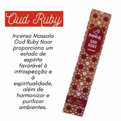 Incenso Natural Indiano Massala Oud Ruby Noor Luxo - comprar online