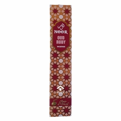 Incenso Natural Indiano Massala Oud Ruby Noor Luxo