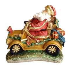Estatueta Papai Noel Calhambeque-Enfeite Decorativo em Gesso - comprar online