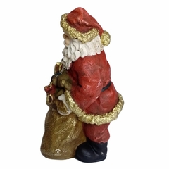 Estatueta Papai Noel Decorativo Enfeite Natalino Em Gesso 1 - comprar online