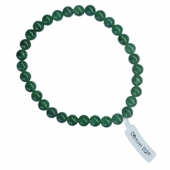 Pulseira Pedra Natural Quartzo Verde 06mm-02F - comprar online