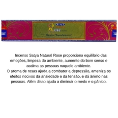 Incenso indiano Satya Natural Rose Gold- CX.12 Varetas 15g - comprar online