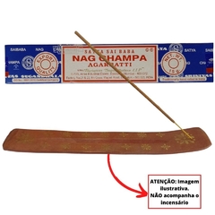 Incenso Indiano Satya NAG CHAMPA AGARBATTI - CASA DO PRETO VELHO COMERCIO DE PRODUTOS NATURAIS LTDA