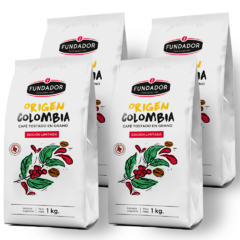 Pack x 4 Café en Grano Colombia - 1 Kg