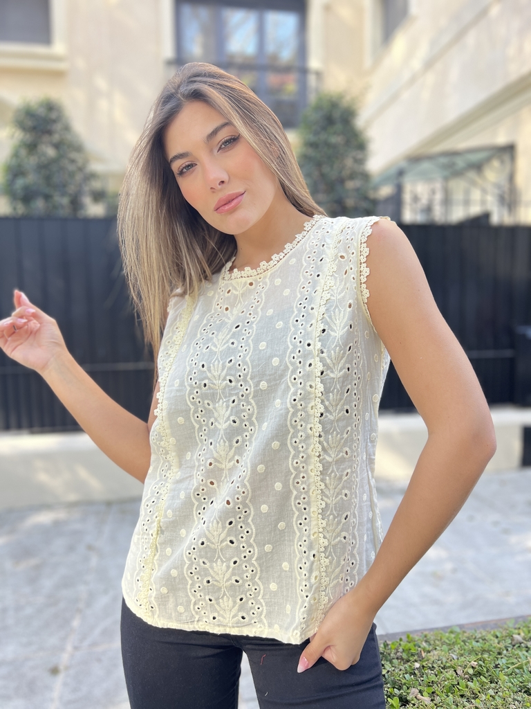 Blusa Broderie vtk171 - Comprar en Vintage