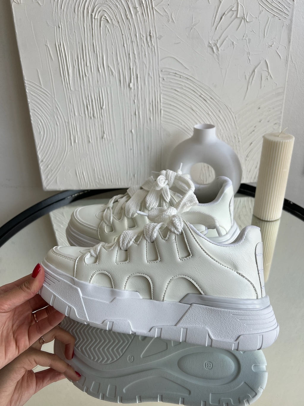 Zapatillas blancas MIKA Cattleya Clothes Shoes