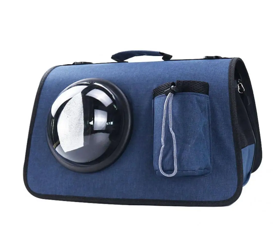 Bolso transportador para gatos visor y bolsillo practicos