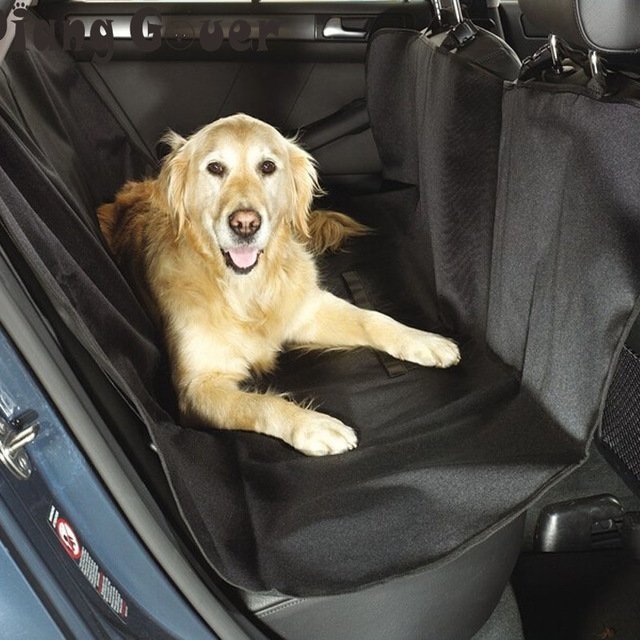 MINKUROW - Protector de asiento trasero para asiento de coche para perros,  cama de viaje con correa