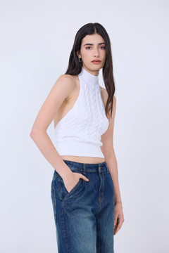 Top tejido halter - tienda online