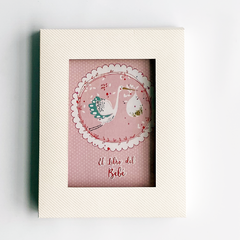 Libro del Bebé "Cigüeña Rosa" - comprar online