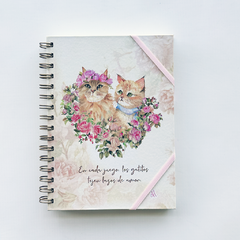 Cuaderno Kitten "Flores"