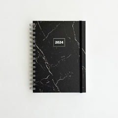 AGENDA "Marmol Negro 2024" Semana a la vista, formato vertical - comprar online
