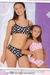 MAREY - CONJUNTO TOP ALGODON Y LYCRA ESTAMPADA C/BOMBACHA (C3-756)