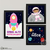 Kit quadrinhos decorativos Astronauta Menina - comprar online