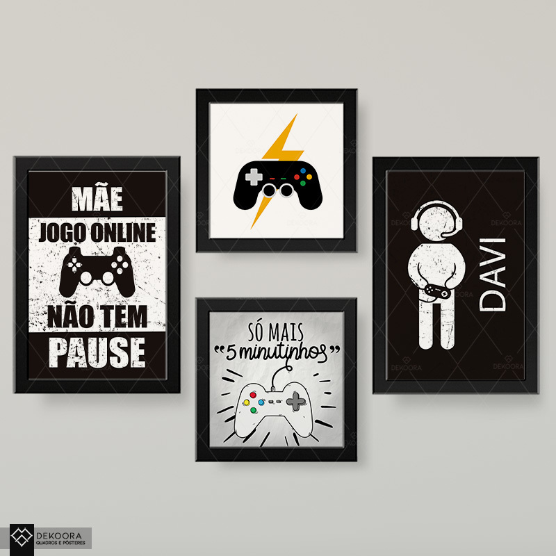 Mãe!! Jogo online não tem pause! Poster decorativo