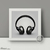 Headphone - Quadro com moldura - comprar online