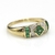 Anillo Oro Amarillo 18 Kts Diamantes y Esmeraldas ANDE271 - comprar online