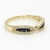 Anillo Oro Amarillo 18 Kts Diamantes y Zafiros Azules ANDZ265 - comprar online