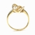 Anillo Oro Amarillo 18 Kts diamantes AND064 - La Peregrina - Joyas y Relojes