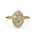 Anillo Oro Amarillo 18 Kts diamantes AND070 - comprar online