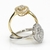 Anillo Oro Blanco 18 Kts diamantes AND071 - comprar online